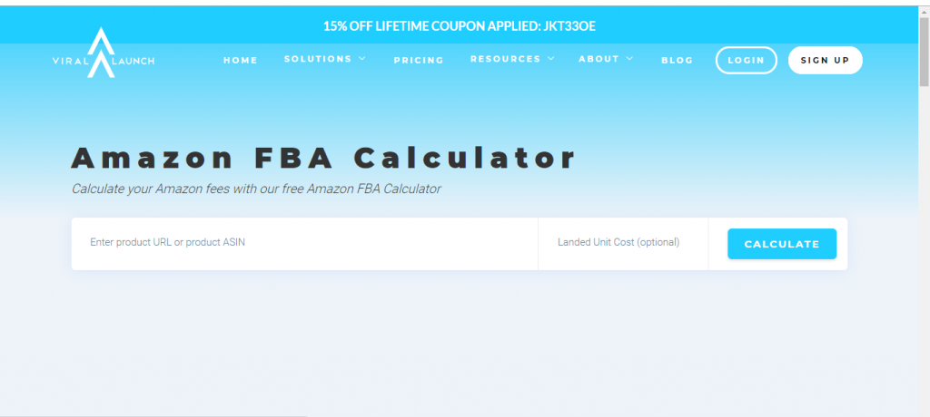 Viral Launch Amazon FBA Calculator