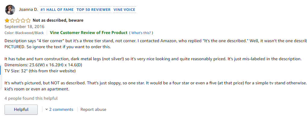 Amazon vine review