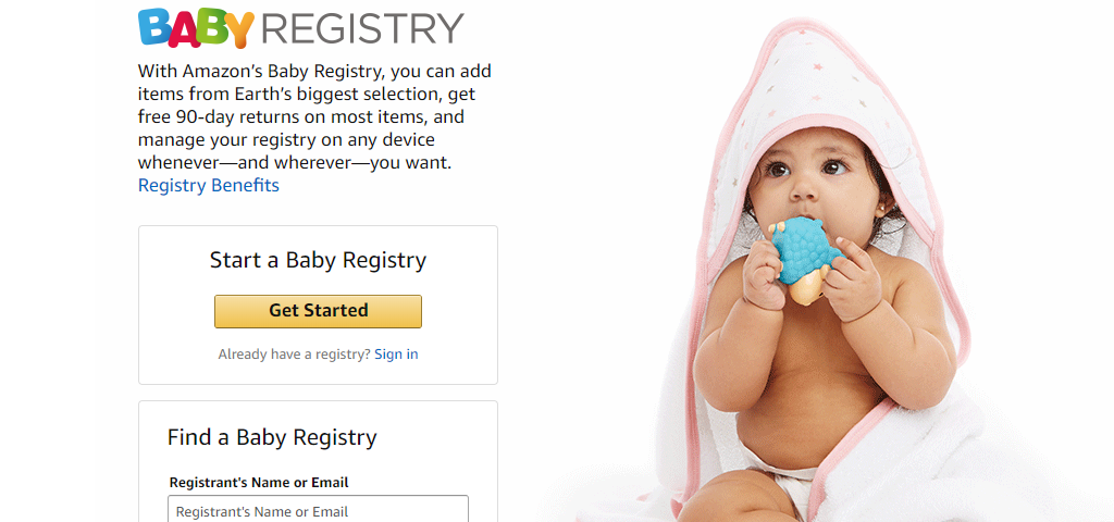 Amazon’s Baby Registry Service
