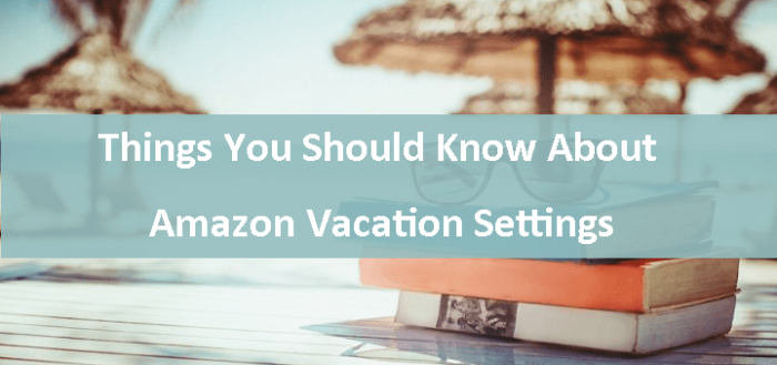 Things You Should Know About Amazon Vacation Settings