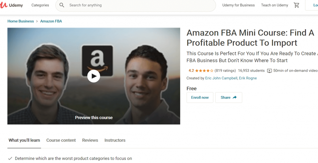 Amazon FBA: Research, Find and Source a Profitable Product